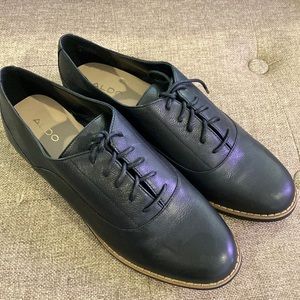 BRAND NEW Aldo Black Leather Oxford Size 9